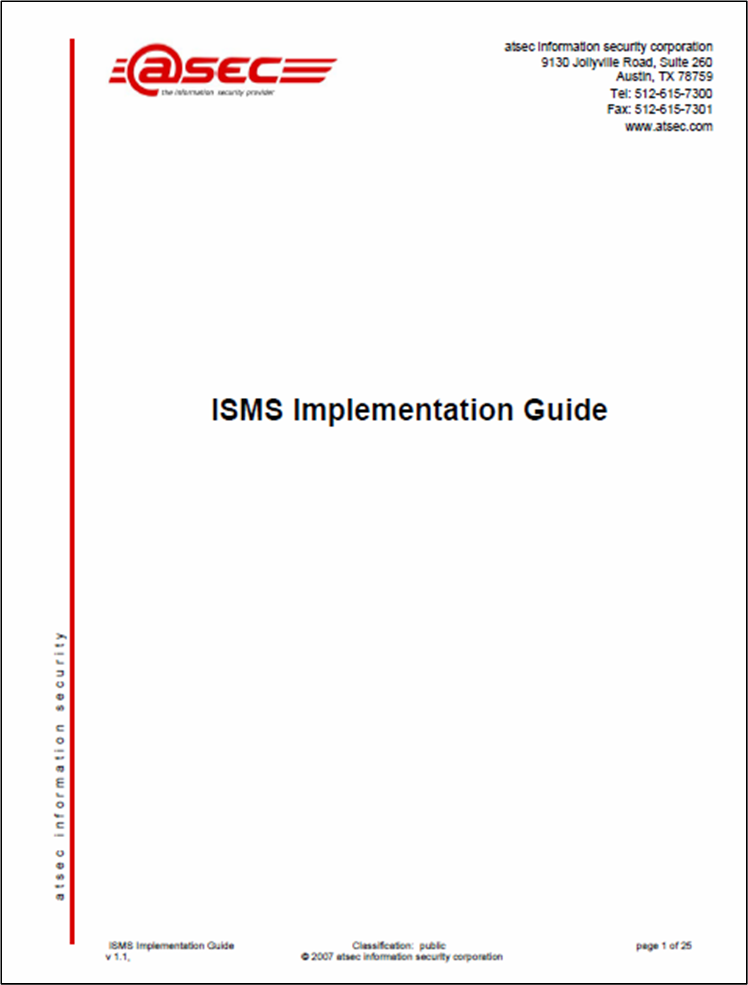 ISMS Implementation Guide V1.1